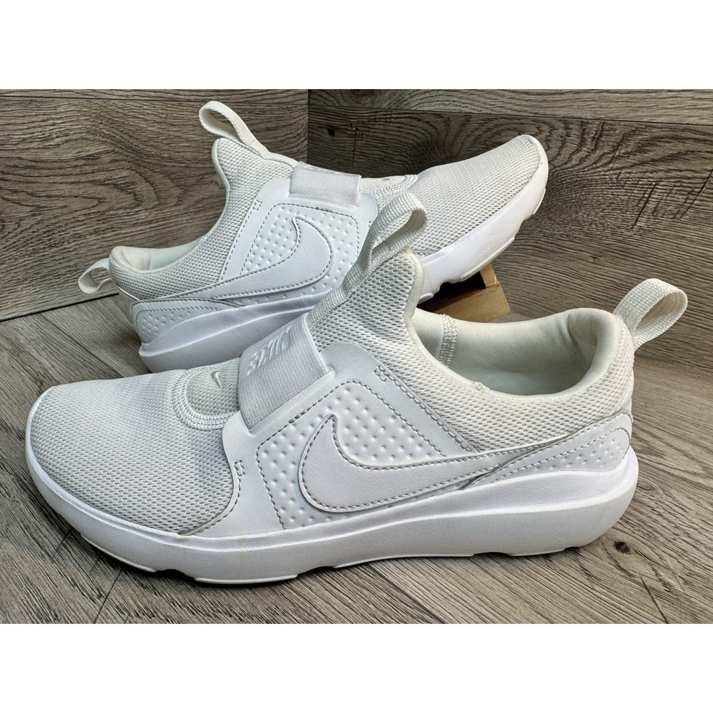 Nike AD Comfort Slip On DJ1001-100 Triple White Womens Sz 7 Shoes Sneakers